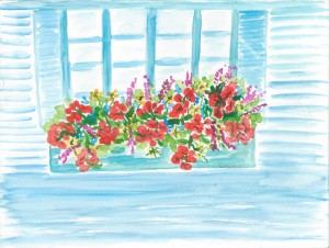 Flowers in Window Box